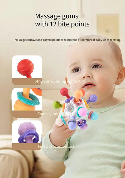 Hochet en caoutchouc souple pour bébé