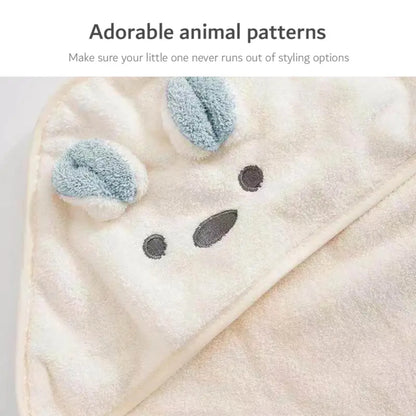 Serviette de bain en velours pour nouveau-né