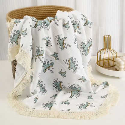 Couverture d’emmaillotage en mousseline de coton pour bébé
