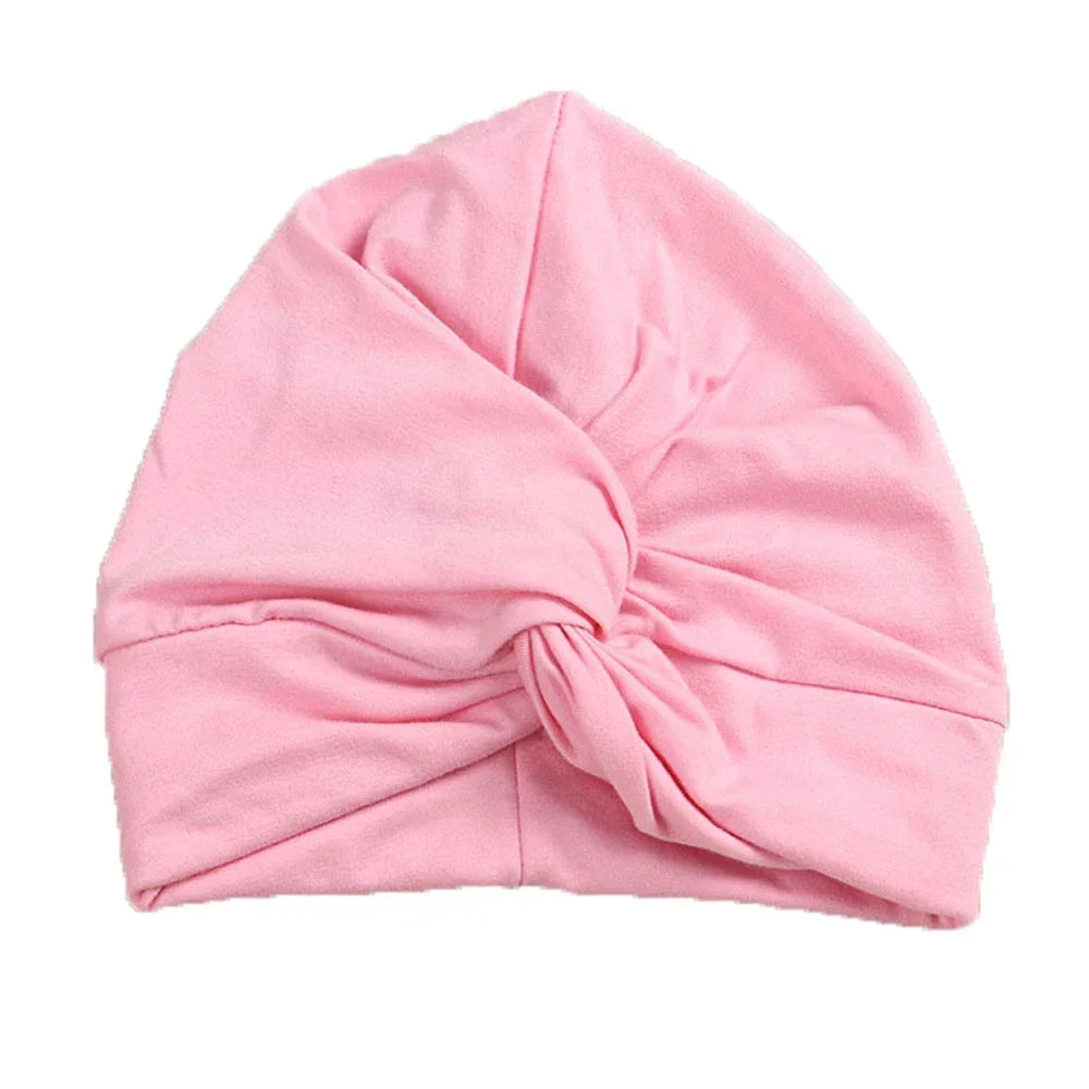 Turban en coton torsadé et noué pour bébé