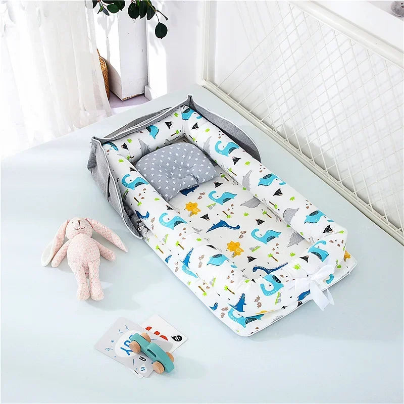 Berceau de voyage en coton pour nouveau-né