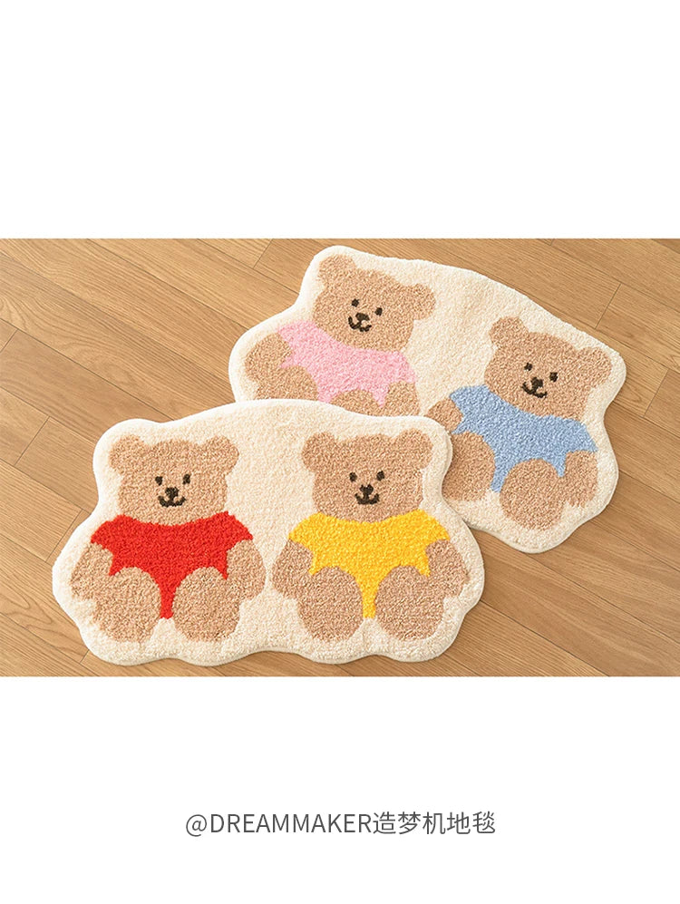 Tapis de sol bébé avec deux petits oursons mignons