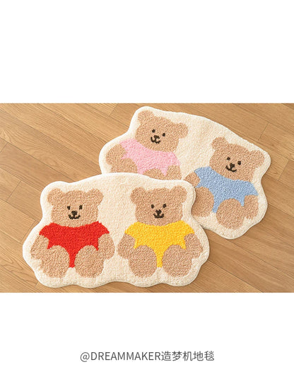 Tapis de sol bébé avec deux petits oursons mignons