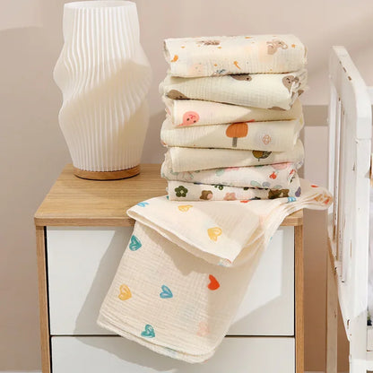 Couverture en mousseline de coton biologique pour nouveau-né
