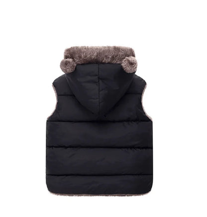 Gilet épais à capuche pour enfant