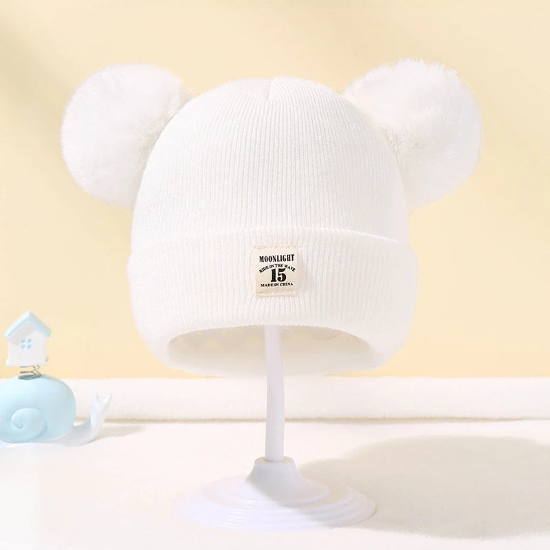 Bonnet bébé avec oreilles d'ours