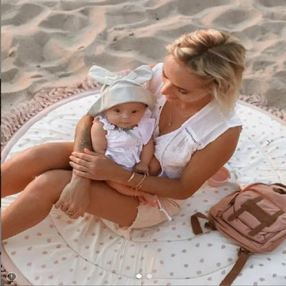 Tapis de sol rose en coton doux pour bébé