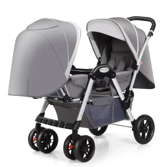 Poussette de jumeaux pliable