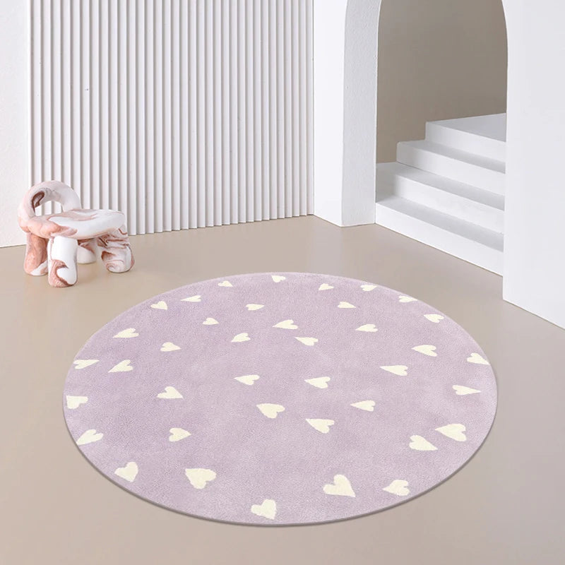 Tapis de sol nordique rond et doux pour bébé