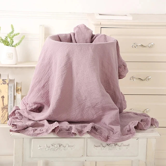 Couverture pour bébé en mousseline biologique