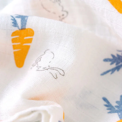 Couverture en mousseline avec 2 couches de gaze de bambou pour bébé