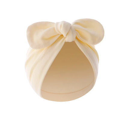 Turban élastique doux avec nœud papillon pour fille