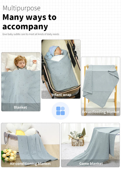 Couverture tricotée et décontractée pour bébé