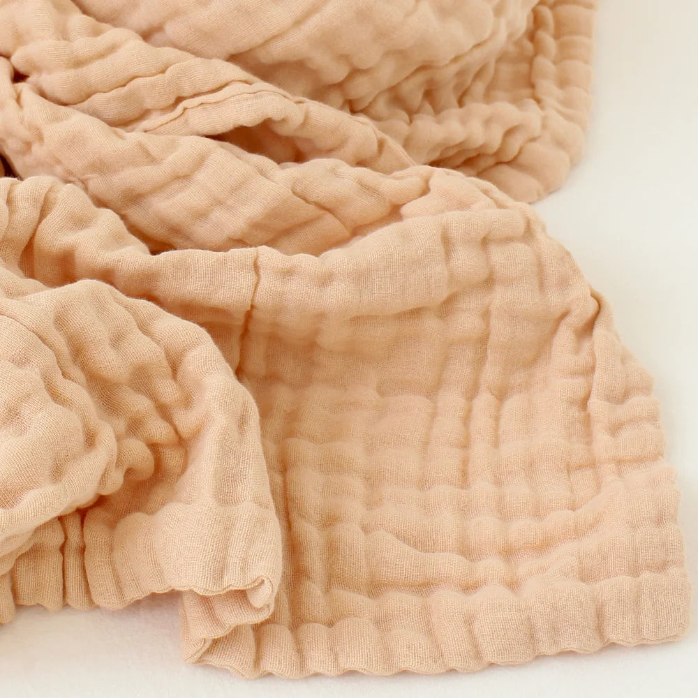 Couverture carrée en mousseline pour bébé