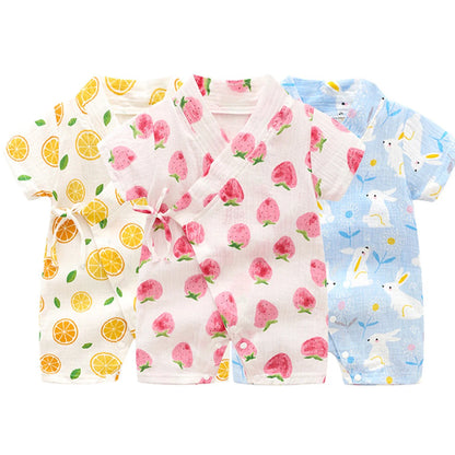 Tenue d’été style kimono pour bébé fille et garçon