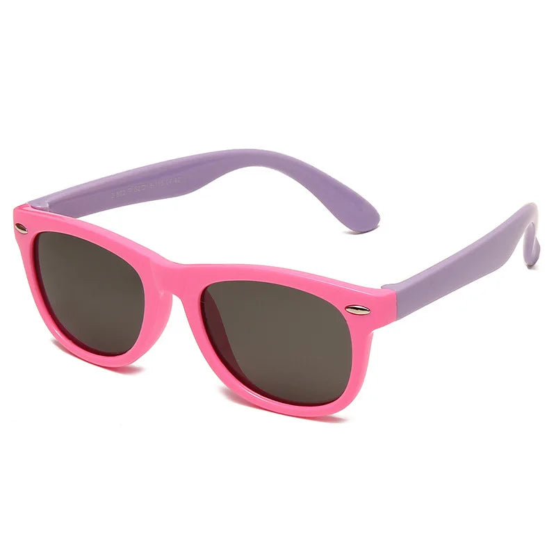 Lunettes de soleil classiques en Silicone pour enfants,