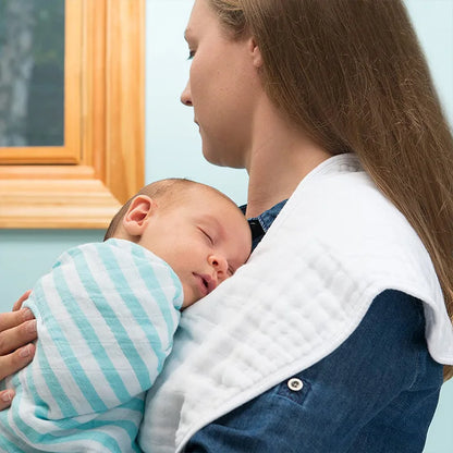 Bavoir bio pour rôt de bébé