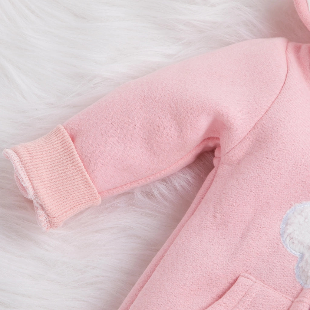 Grenouillère à capuche pour bébé