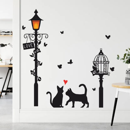 Stickers muraux en forme de chats