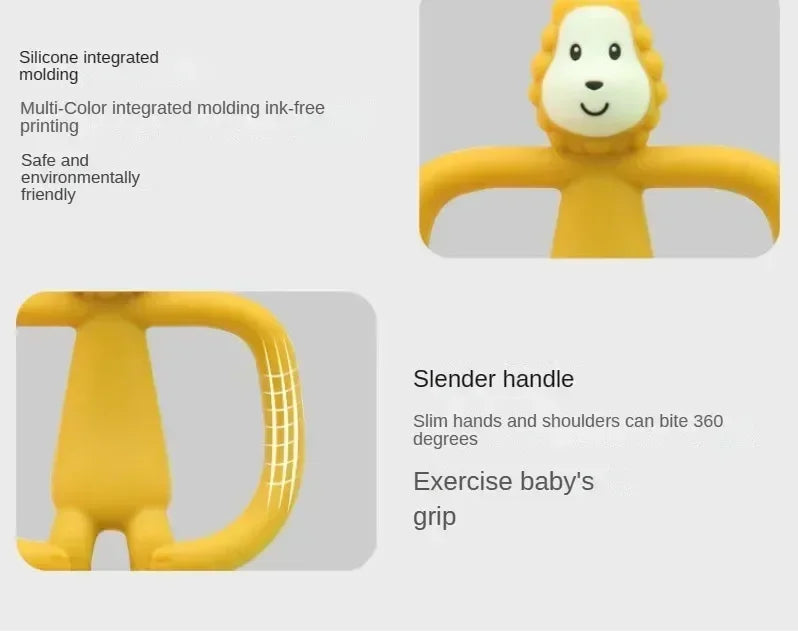 Jouet de dentition en forme de lion pour bébé