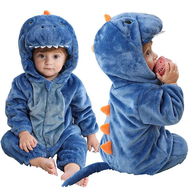 Combinaison pyjama chaud à motifs d’animaux pour bébé