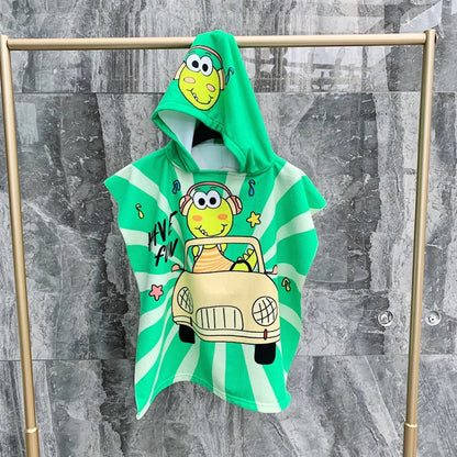 Cape de bain à capuche pour enfant