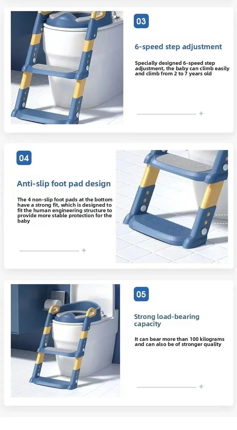 Chaise de toilettes avec escalier pour enfants