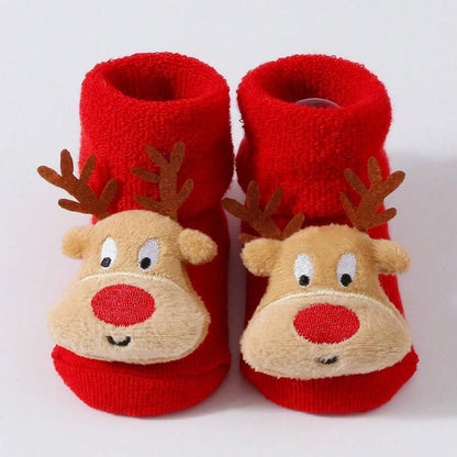 Chaussettes Père Noël en coton pour enfants