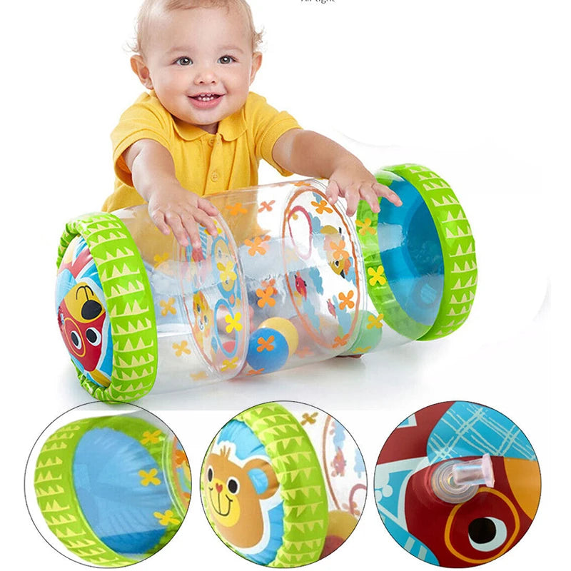 Jouet gonflable bébé en forme de rouleau ourson