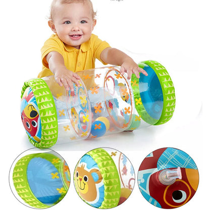 Jouet gonflable bébé en forme de rouleau ourson