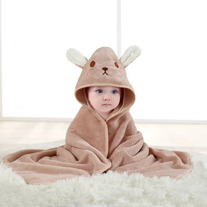 Cape de bain avec capuche pour bébé