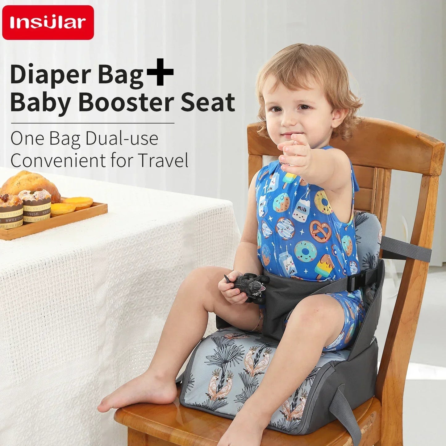 Coussin rehausseur de chaise pour bébé