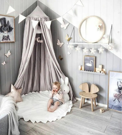 Tapis de sol bébé rond en dentelle douce
