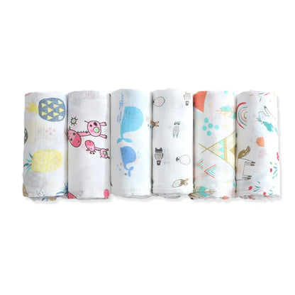Couverture en mousseline avec 2 couches de gaze de bambou pour bébé