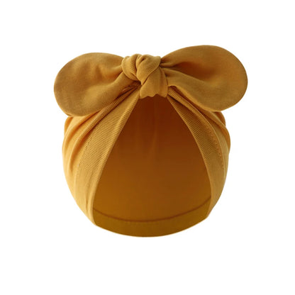 Turban élastique doux avec nœud papillon pour fille