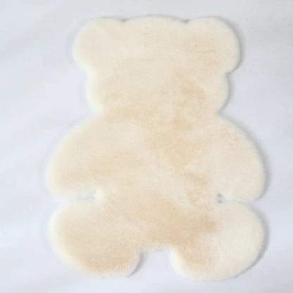 Tapis de sol en fourrure en forme d’ours pour bébé