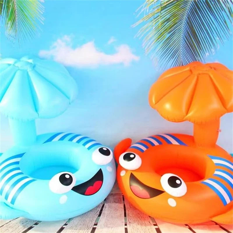 Anneau de natation pour bébé avec support entrejambe