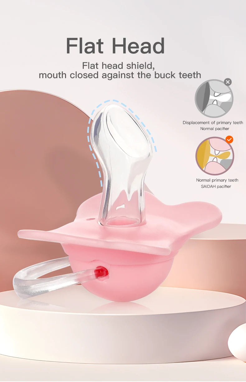 Sucette en silicone de couleur vive pour bébé