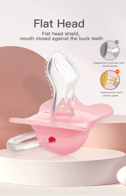 Sucette en silicone de couleur vive pour bébé