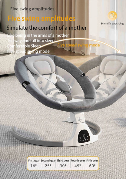 Berceau électrique et musical télécommandé pour bébé avec connexion Bluetooth