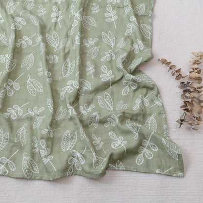 Couverture en mousseline de bambou et coton pour bébé