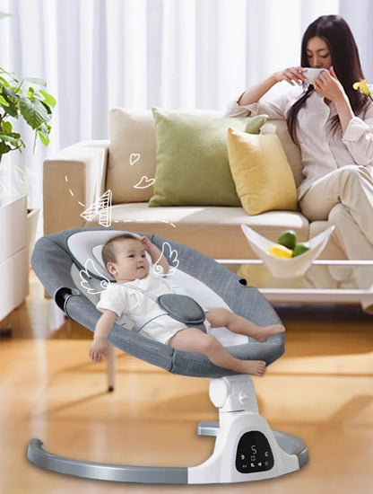 Berceau électrique et musical télécommandé pour bébé avec connexion Bluetooth