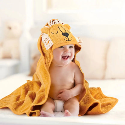 Serviette à capuche pour nouveau-né
