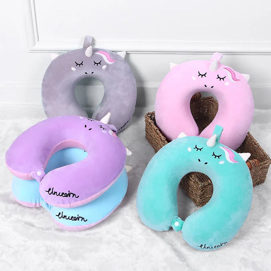 Oreiller licorne en forme de U