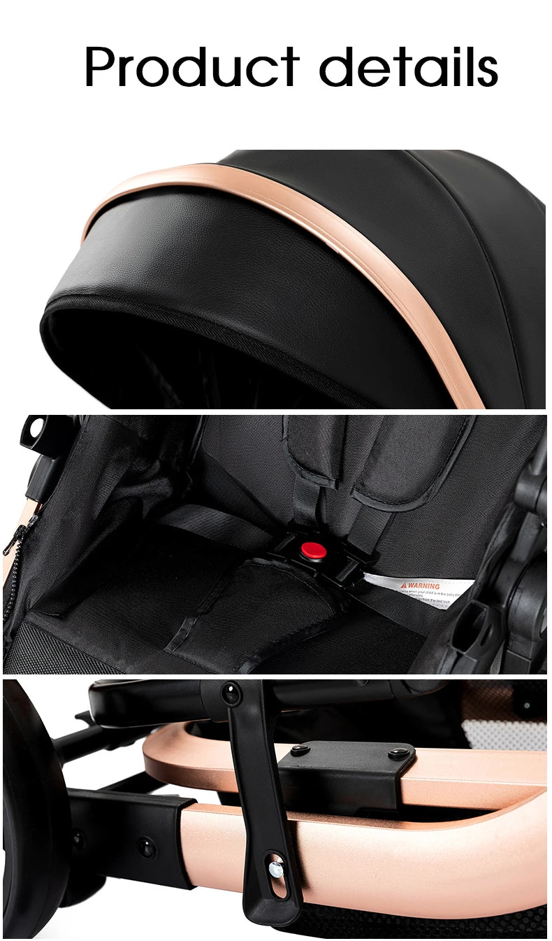 Poussette de paysage haute pliable