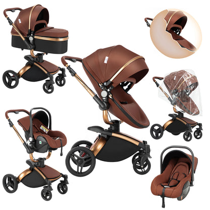 Poussette de paysage haute pliable