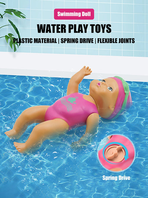 Jouet de bain mini poupée de natation pour bébé