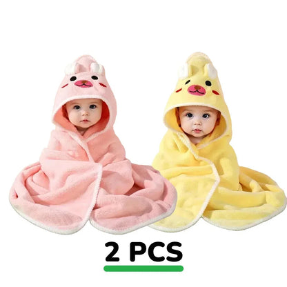 Serviette de bain pour nouveau-né X2