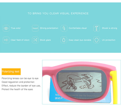 Lunettes de soleil carrées pour enfants
