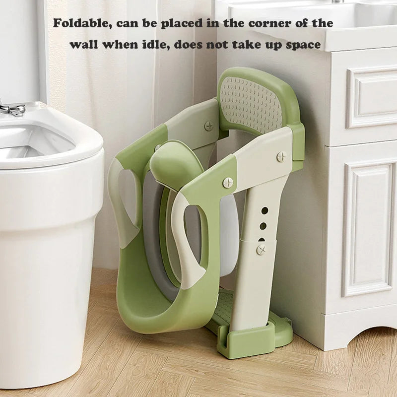 Chaise de toilettes pliable avec escalier pour enfants